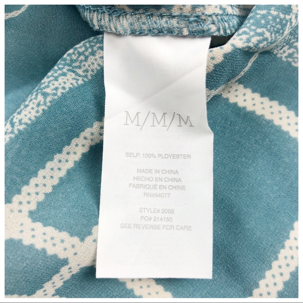 Cabi Wrap Front Blouse Windowpane Check Print Siz… - image 5